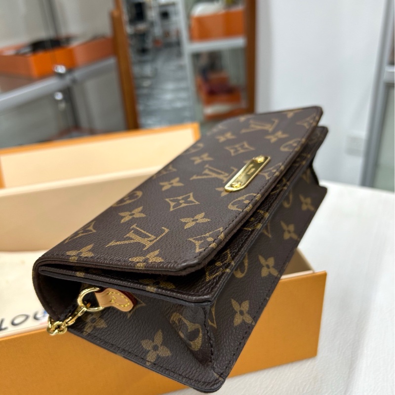 【89🆕】 LV 老花Lily woc斜挎鏈條包 斜挎包-7