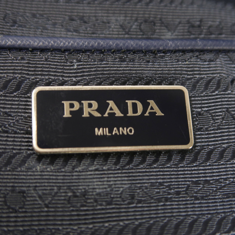 PRADA 尼龍Shoulder Bag銀扣手挽肩背兩用袋-5