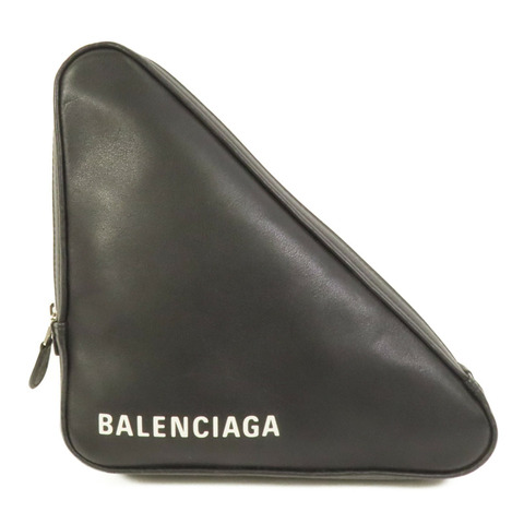 BALENCIAGA 牛皮皮革Triangle Clutch手拿包