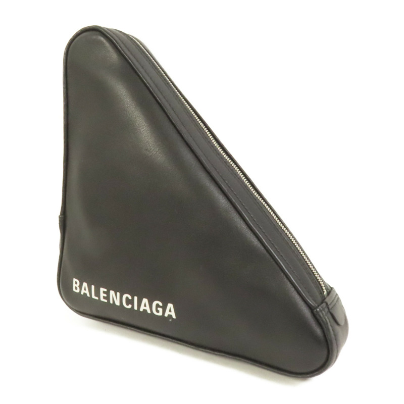 BALENCIAGA 牛皮皮革Triangle Clutch手拿包-2