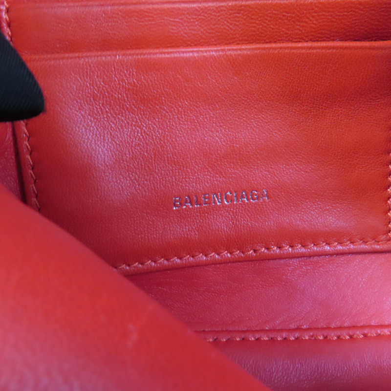 BALENCIAGA 牛皮皮革Triangle Clutch手拿包-7