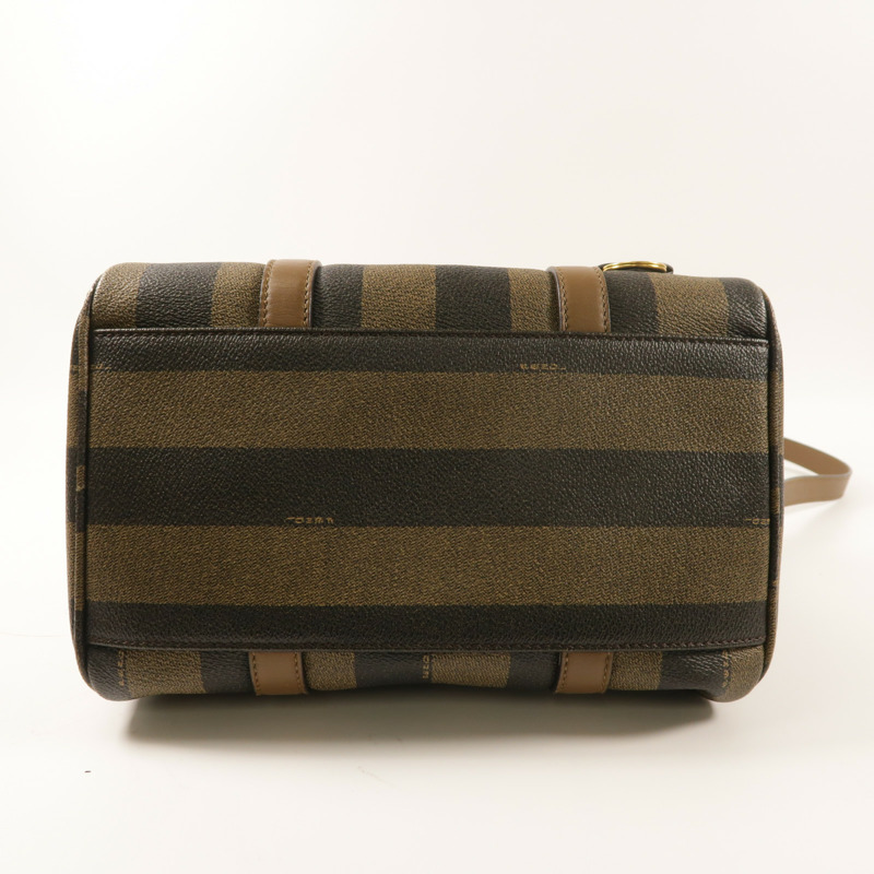 FENDI 塗層帆布Boston Bag金扣手挽肩背兩用袋-3