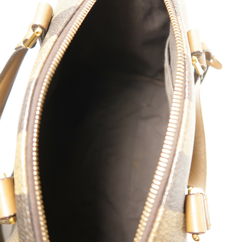 FENDI 塗層帆布Boston Bag金扣手挽肩背兩用袋-5