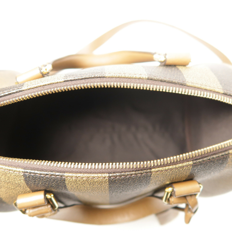 FENDI 塗層帆布Boston Bag金扣手挽肩背兩用袋-6