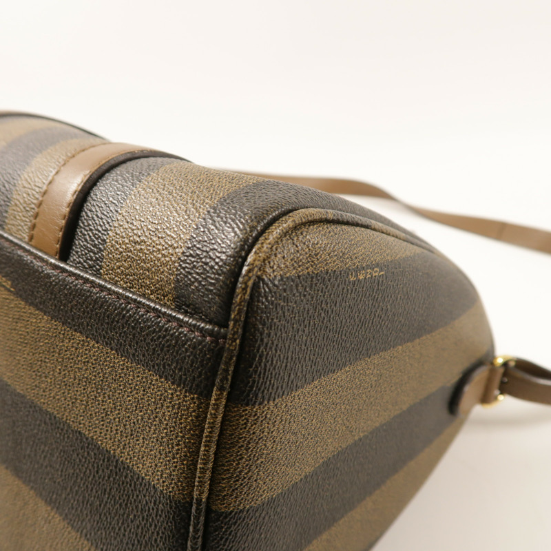 FENDI 塗層帆布Boston Bag金扣手挽肩背兩用袋-12