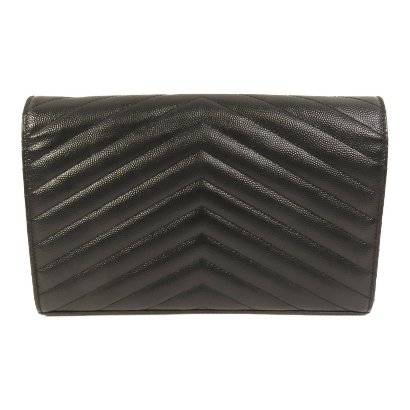 SAINT LAURENT 牛皮皮革Cassandre Envelope金扣鏈帶肩背袋-1