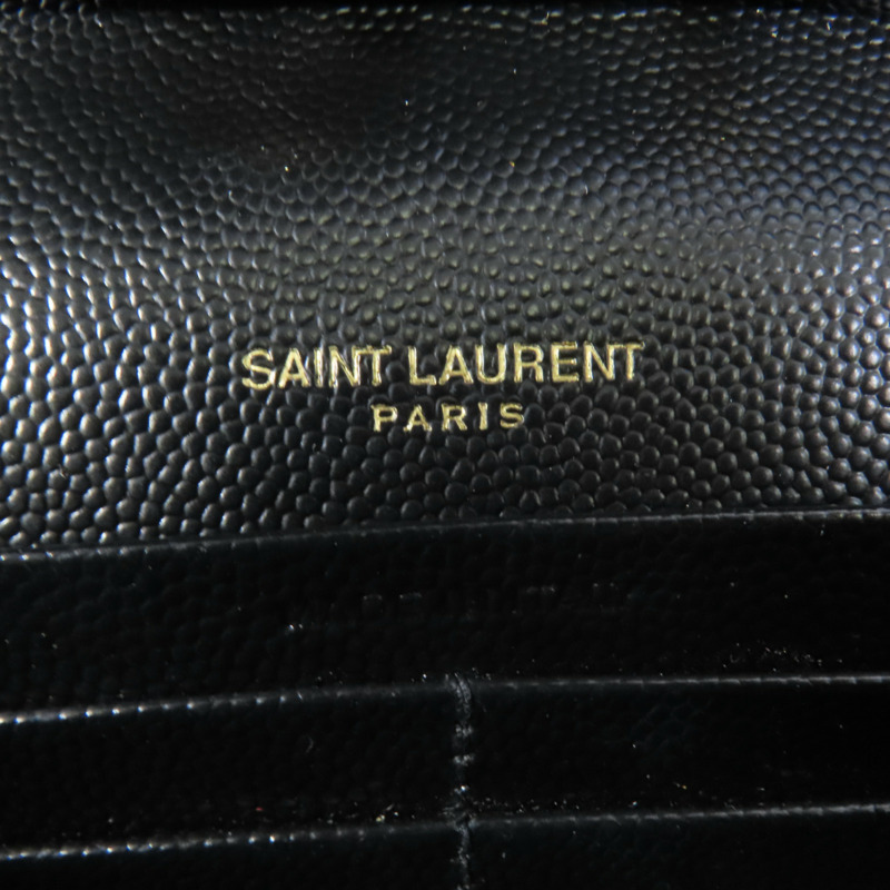 SAINT LAURENT 牛皮皮革Cassandre Envelope金扣鏈帶肩背袋-7