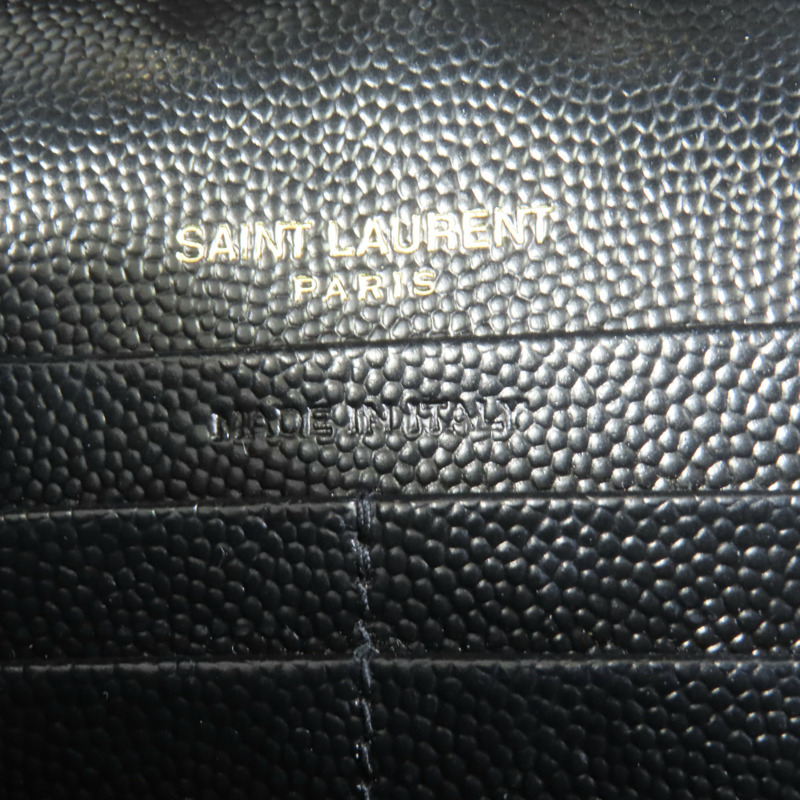 SAINT LAURENT 牛皮皮革Cassandre Envelope金扣鏈帶肩背袋-8