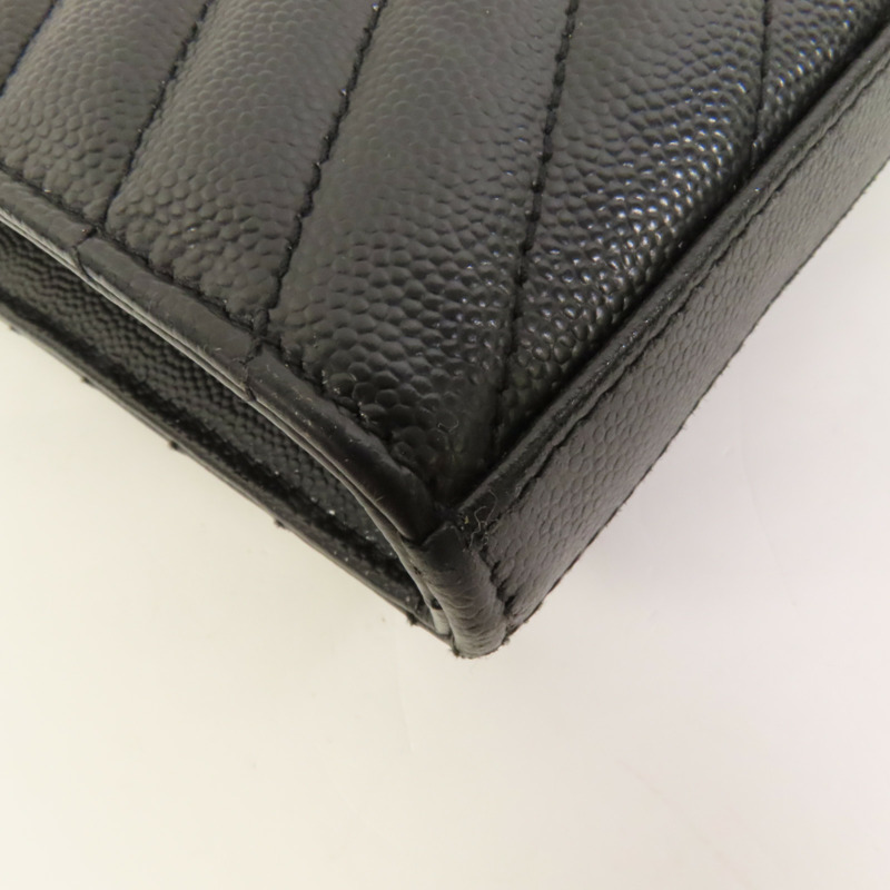 SAINT LAURENT 牛皮皮革Cassandre Envelope金扣鏈帶肩背袋-12