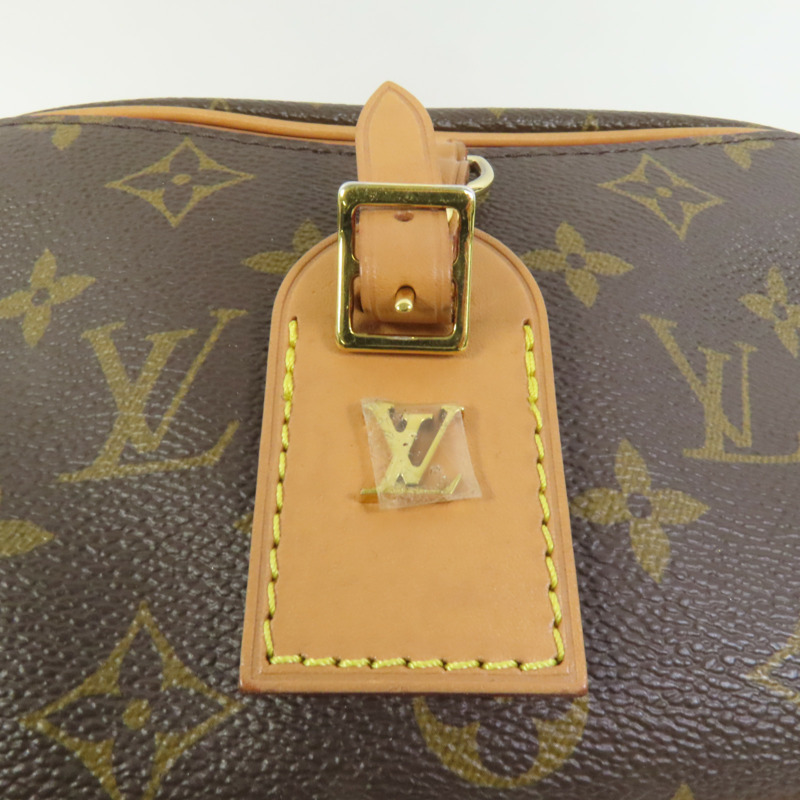 LOUIS VUITTON Monogram Deauville Mini金扣肩背袋棕色-8