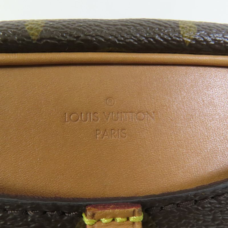 LOUIS VUITTON Monogram Deauville Mini金扣肩背袋棕色-9
