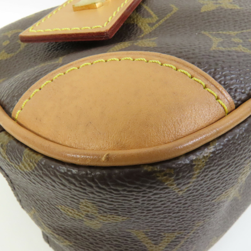 LOUIS VUITTON Monogram Deauville Mini金扣肩背袋棕色-12