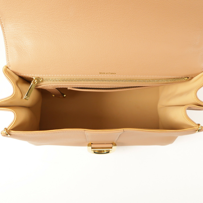 Delvaux 牛皮皮革Billant MM金扣手挽肩背兩用袋-4