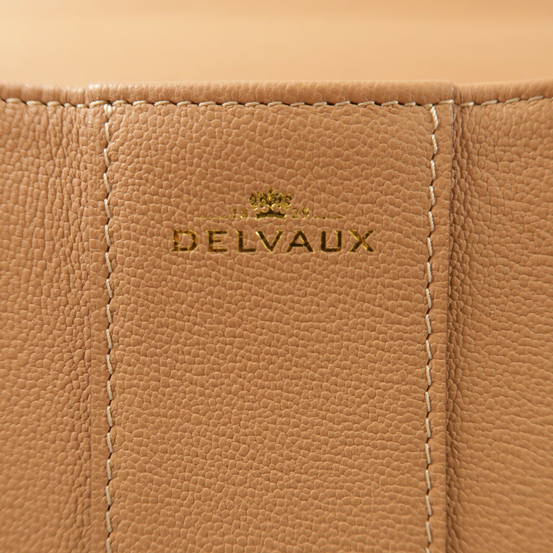 Delvaux 牛皮皮革Billant MM金扣手挽肩背兩用袋-5
