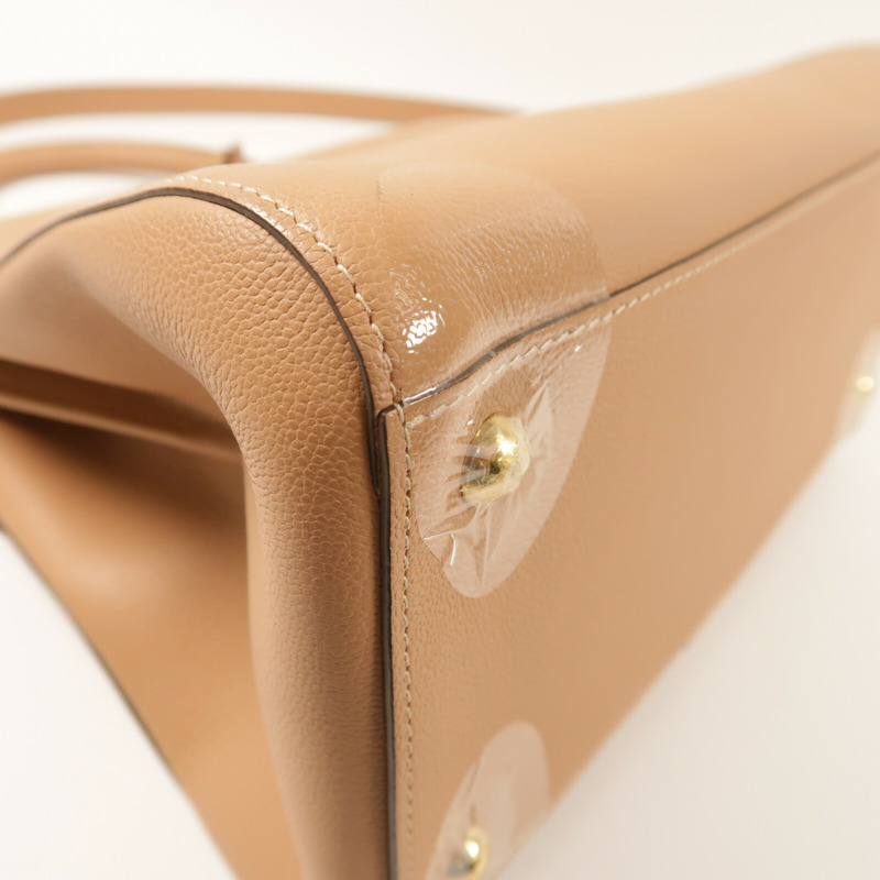 Delvaux 牛皮皮革Billant MM金扣手挽肩背兩用袋-9