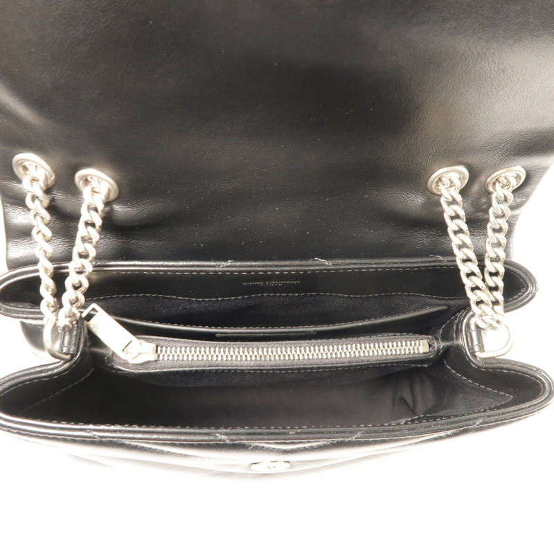 SAINT LAURENT 牛皮皮革Lou Lou銀扣鏈帶肩背袋-4
