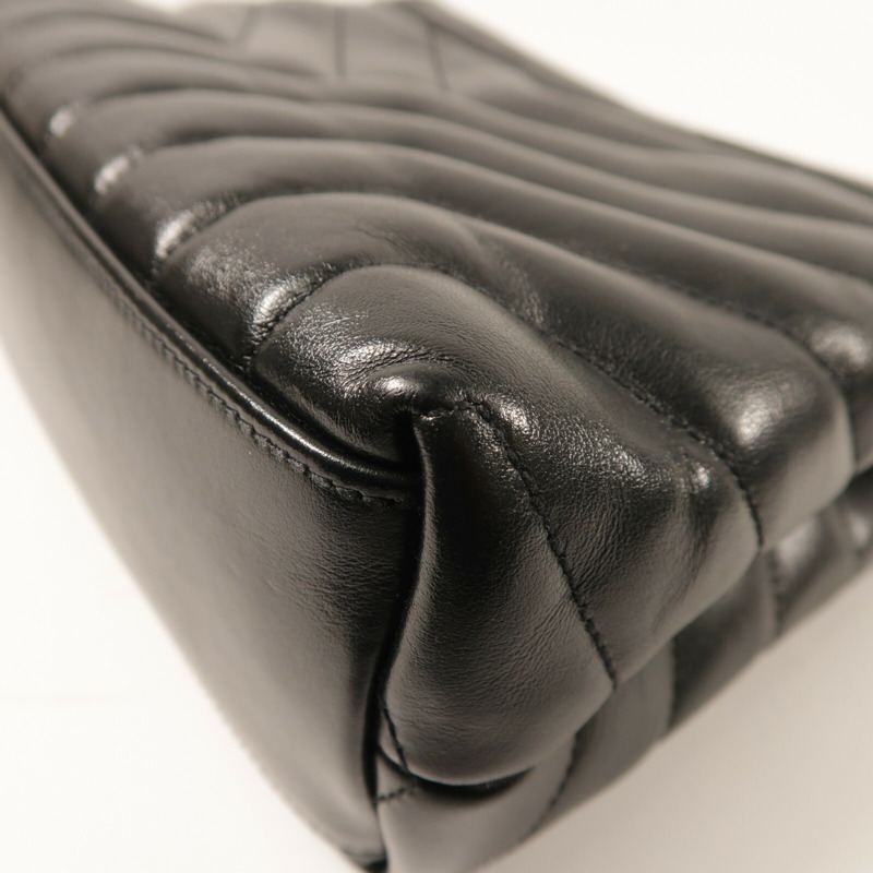 SAINT LAURENT 牛皮皮革Lou Lou銀扣鏈帶肩背袋-11