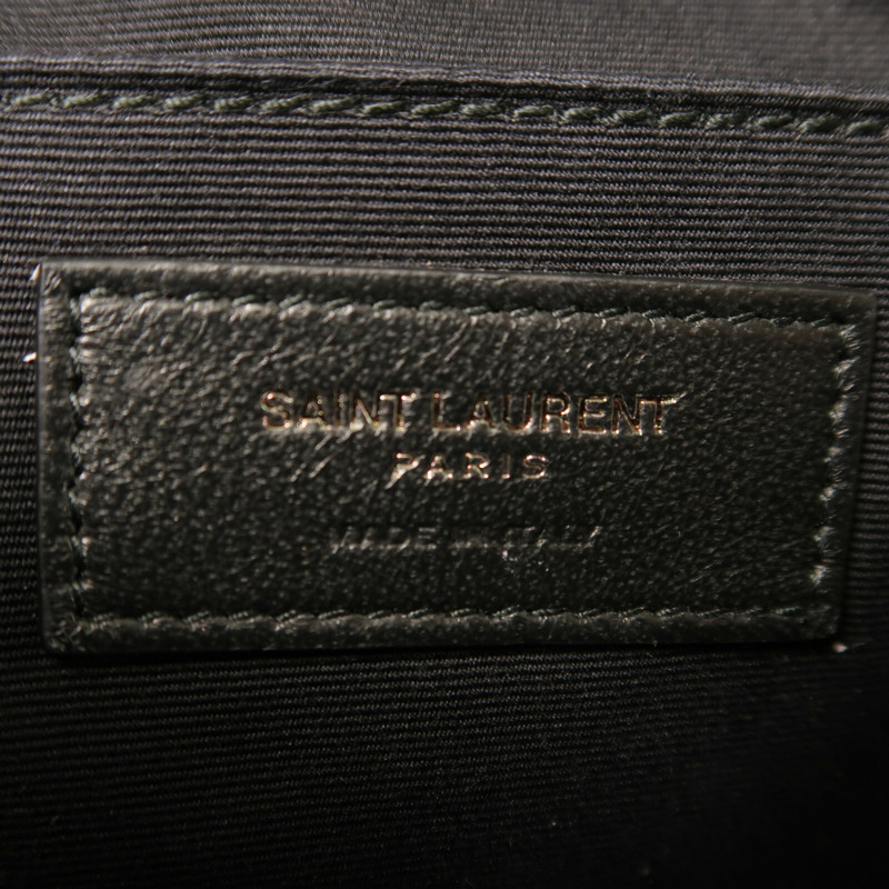 SAINT LAURENT 牛皮皮革Lou Camera銀扣肩背袋-5