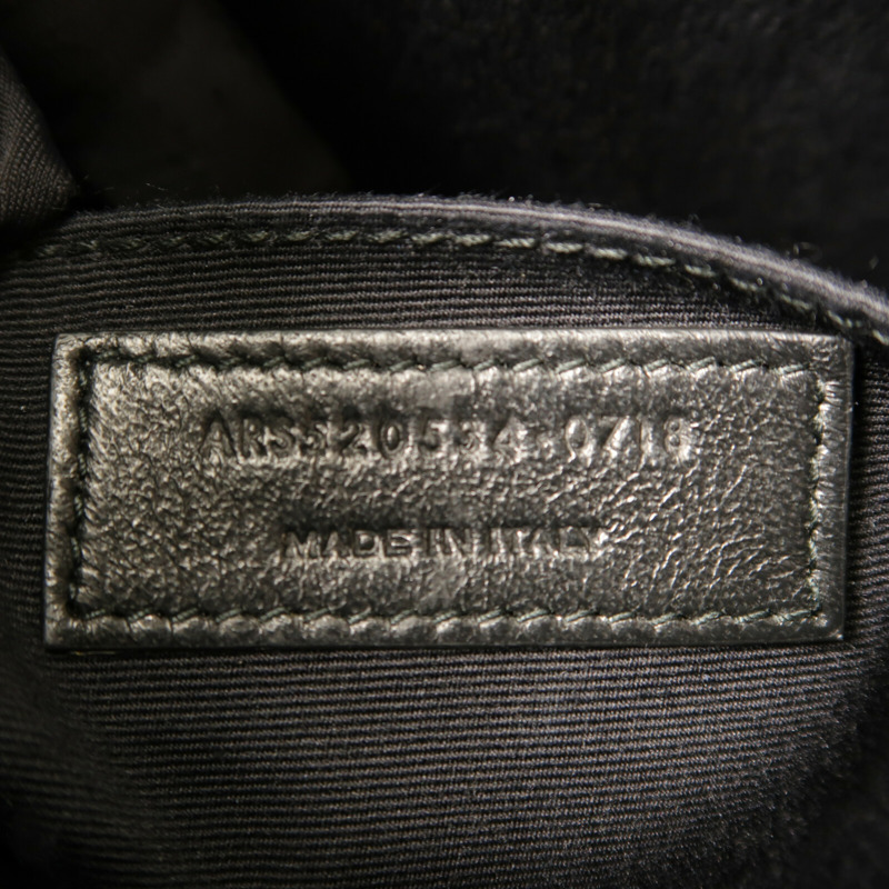 SAINT LAURENT 牛皮皮革Lou Camera銀扣肩背袋-6