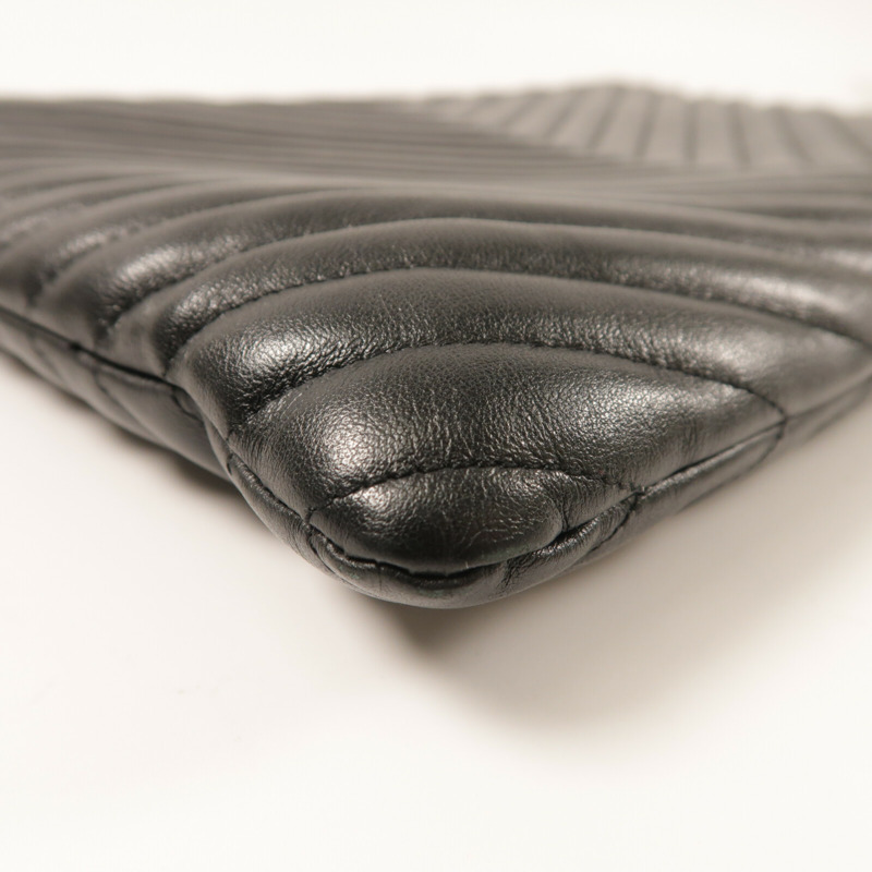 SAINT LAURENT 牛皮皮革Clutch Bag金扣手拿包-9