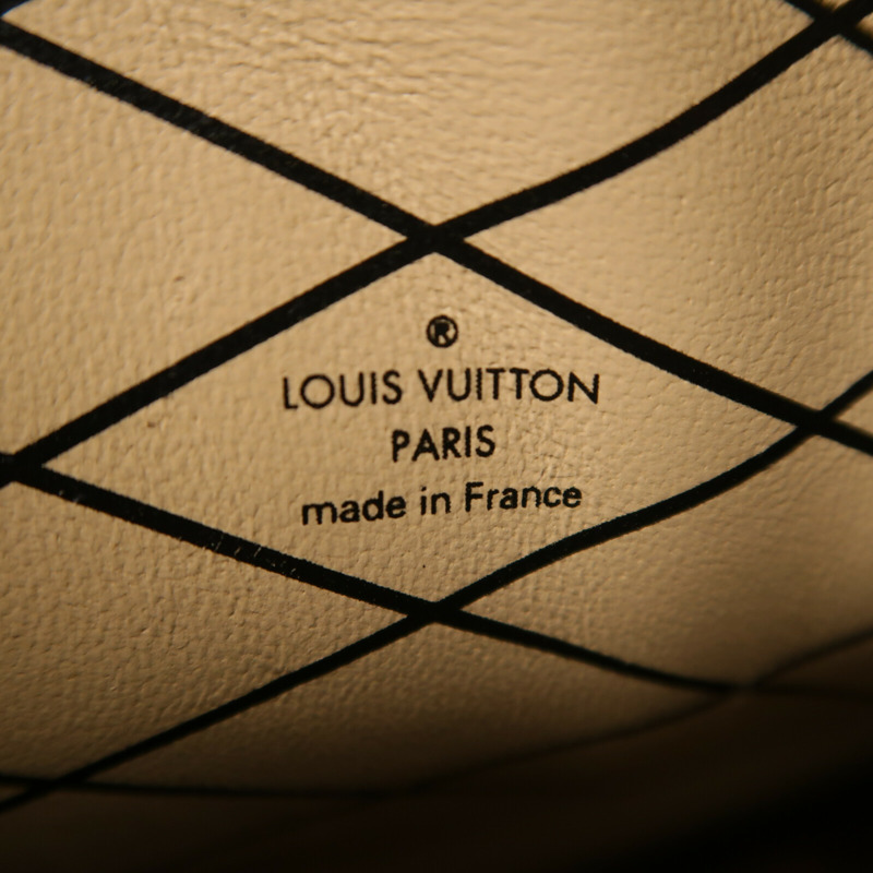 LOUIS VUITTON Monogram Reverse Trunk Clutch金扣肩背袋棕色-5