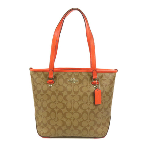 COACH 塗層帆布City Zip Tote肩背袋