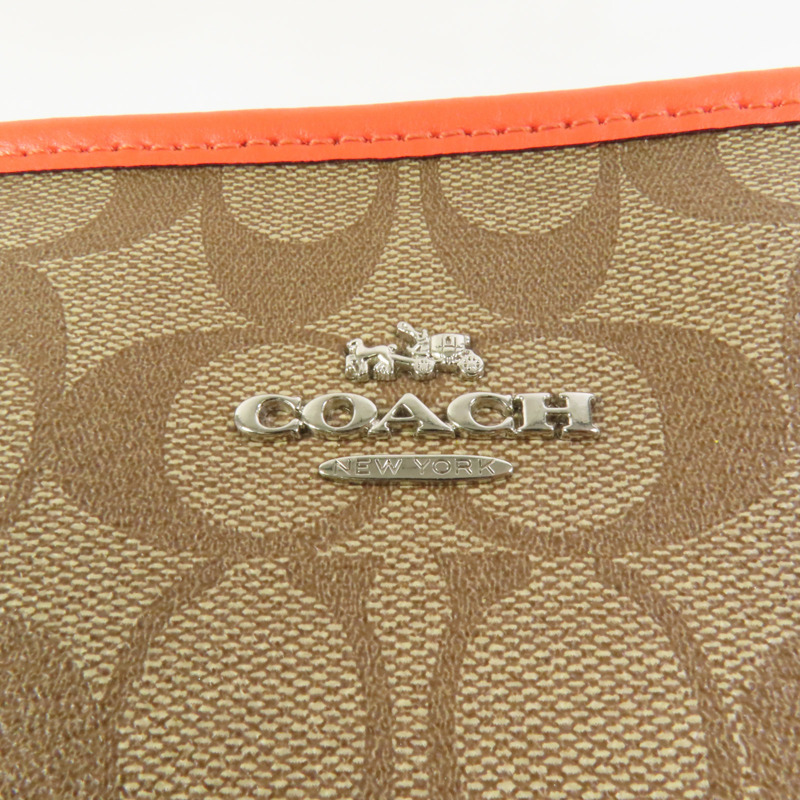 COACH 塗層帆布City Zip Tote肩背袋-6