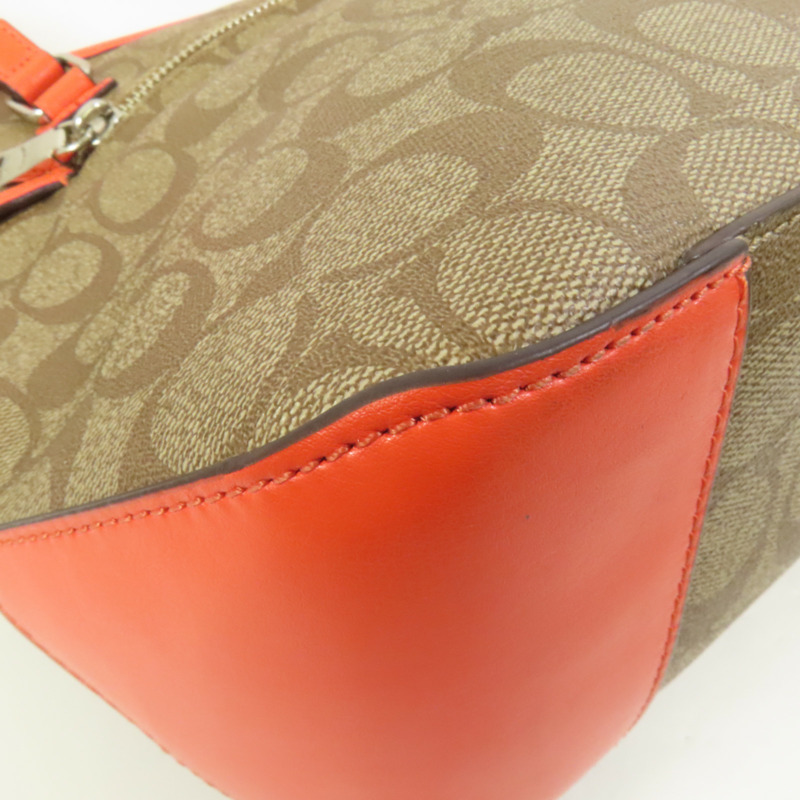COACH 塗層帆布City Zip Tote肩背袋-10