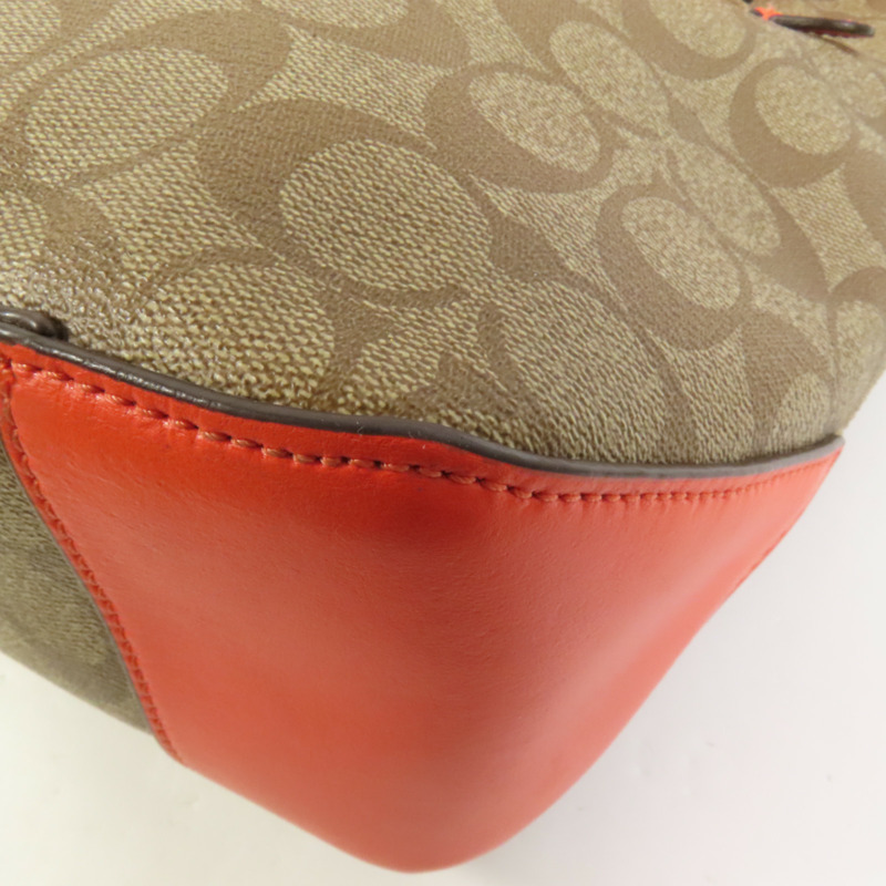 COACH 塗層帆布City Zip Tote肩背袋-11