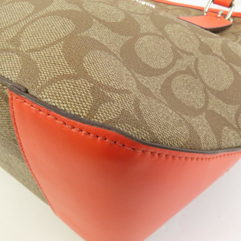 COACH 塗層帆布City Zip Tote肩背袋-12