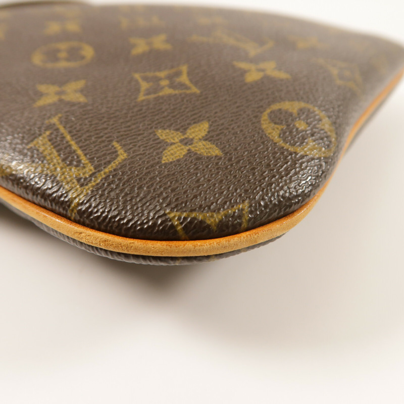 LOUIS VUITTON Monogram Pochette Bosphore金扣肩背袋棕色-8