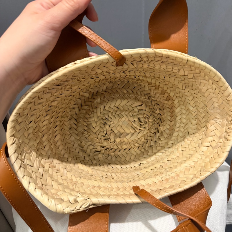Chloe woody mini 手提 斜背 草編包-5