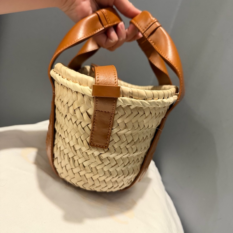 Chloe woody mini 手提 斜背 草編包-9