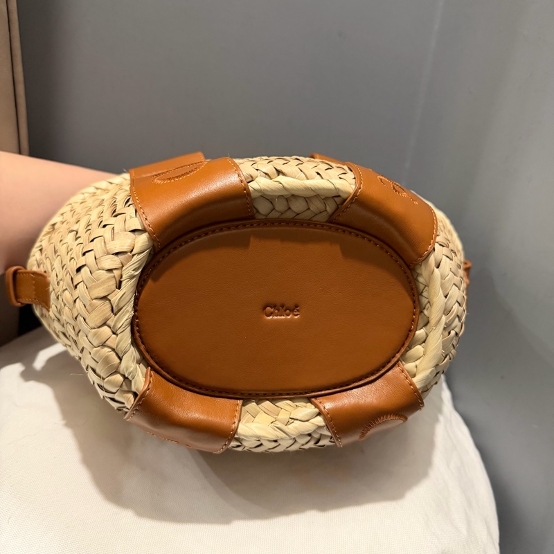 Chloe woody mini 手提 斜背 草編包-10