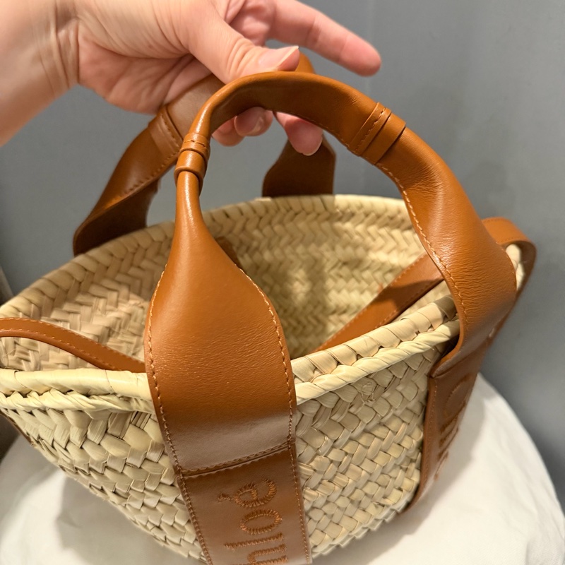 Chloe woody mini 手提 斜背 草編包-17