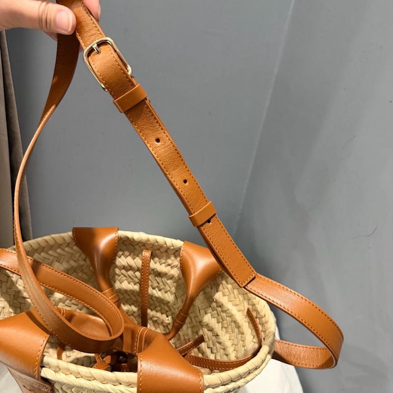 Chloe woody mini 手提 斜背 草編包-19