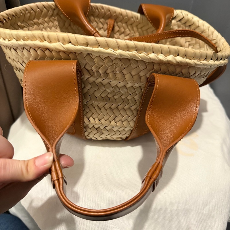 Chloe woody mini 手提 斜背 草編包-25