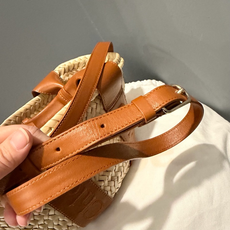 Chloe woody mini 手提 斜背 草編包-26