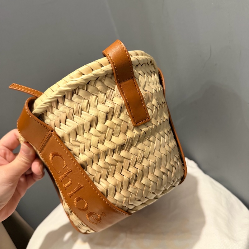 Chloe woody mini 手提 斜背 草編包-31