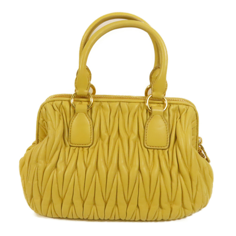 Miu Miu 羊皮皮革Matelasse Bag金扣手挽肩背兩用袋-1
