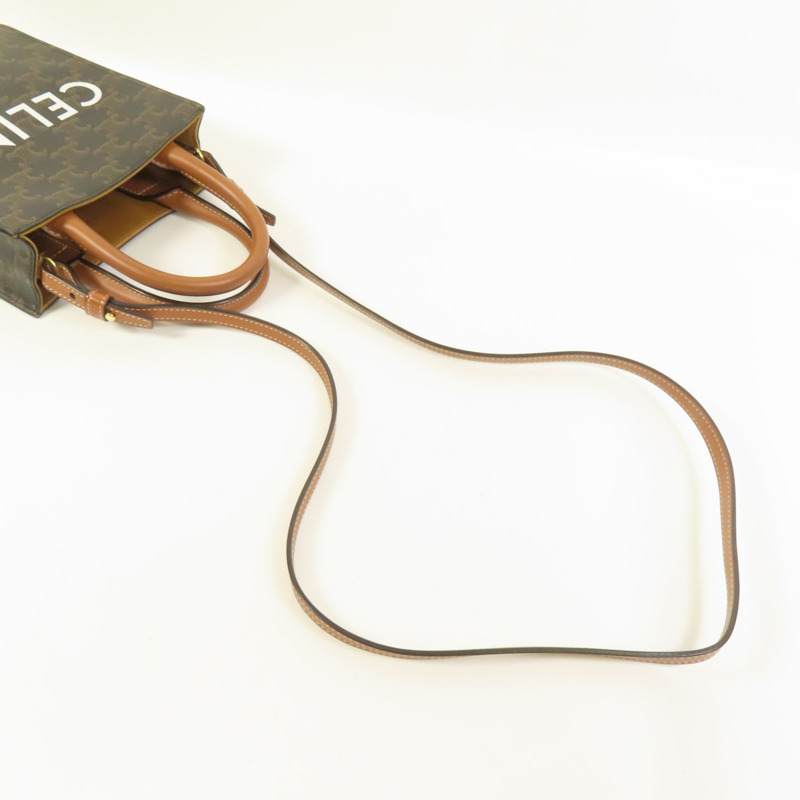 CELINE 塗層帆布Mini Vertical Cabas手挽肩背兩用袋-4