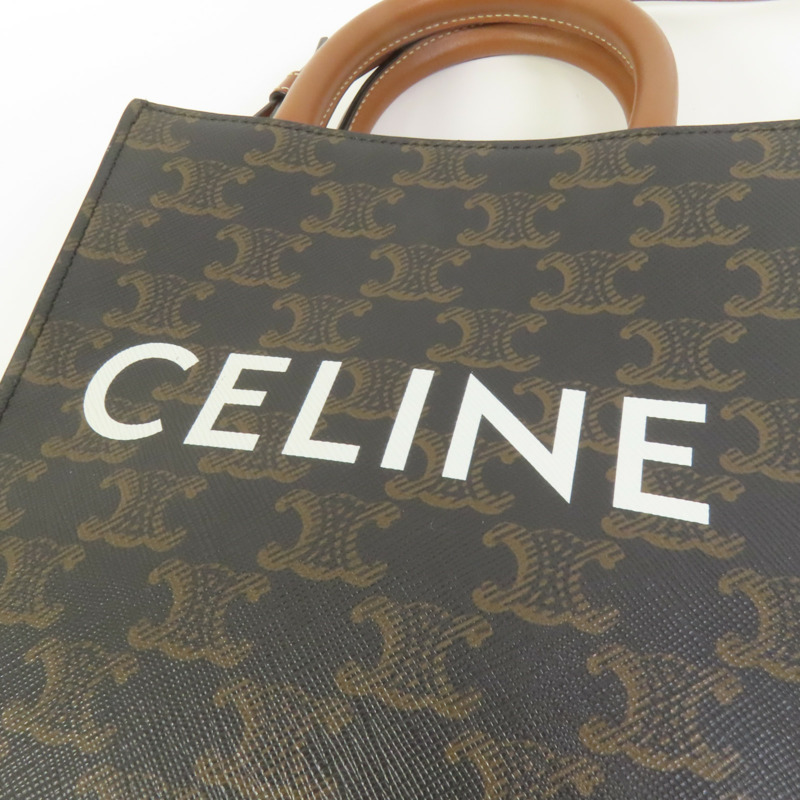 CELINE 塗層帆布Mini Vertical Cabas手挽肩背兩用袋-7