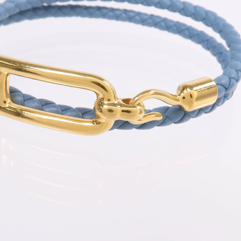 HERMES Swift皮革Roulis Double Tour金扣手帶手帶-4