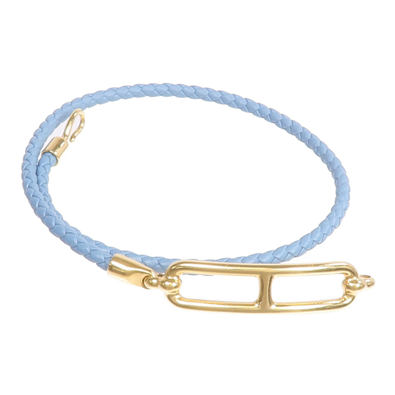 HERMES Swift皮革Roulis Double Tour金扣手帶手帶-7
