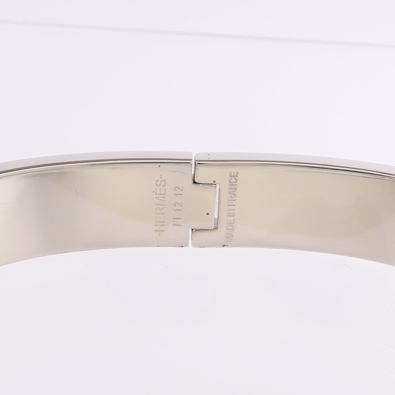 HERMES 金屬/琺瑯Clic HH手鐲-6