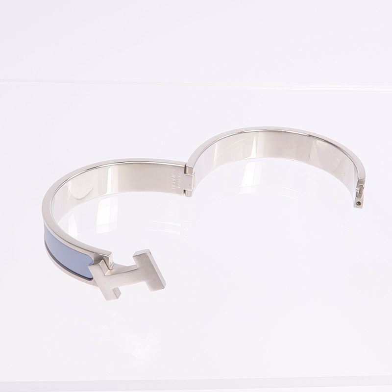 HERMES 金屬/琺瑯Clic HH手鐲-7