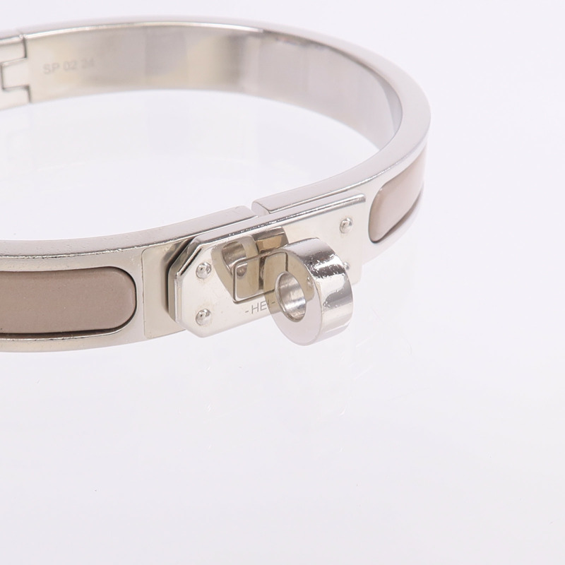 HERMES 金屬/琺瑯Mini Clic Kelly Bracelet手鐲-4