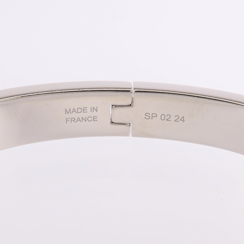 HERMES 金屬/琺瑯Mini Clic Kelly Bracelet手鐲-5