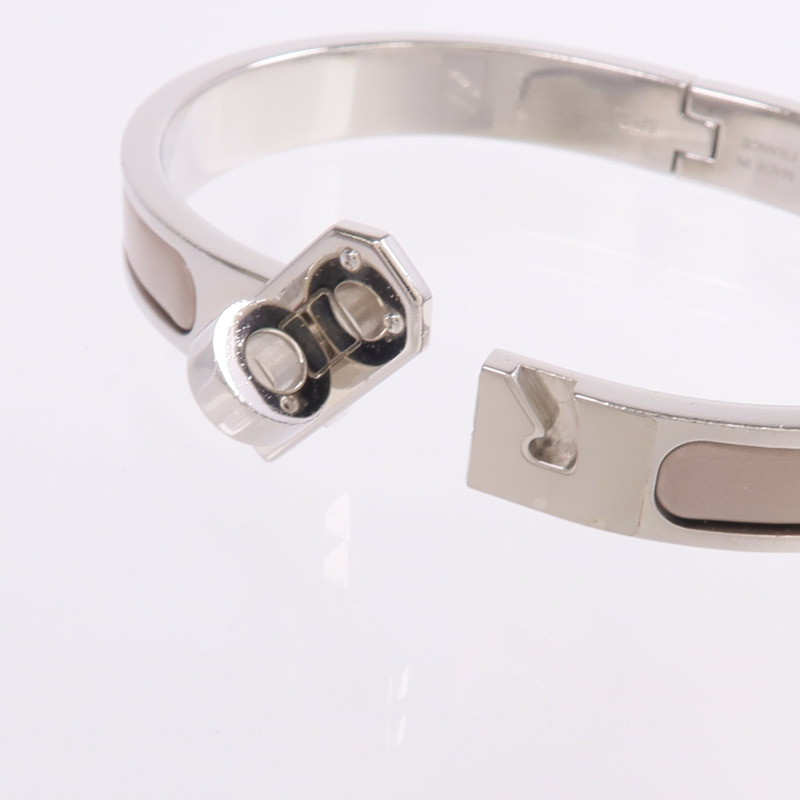 HERMES 金屬/琺瑯Mini Clic Kelly Bracelet手鐲-6
