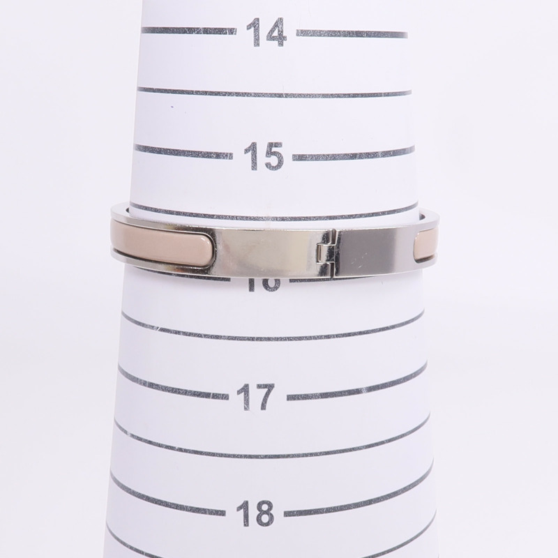 HERMES 金屬/琺瑯Mini Clic Kelly Bracelet手鐲-10